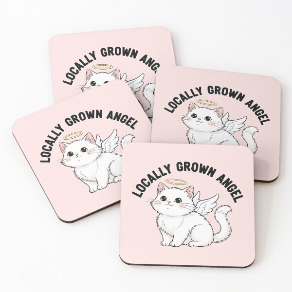 Item preview, Locally Grown Angel Cat Illustration designed and sold by nuel-art.
