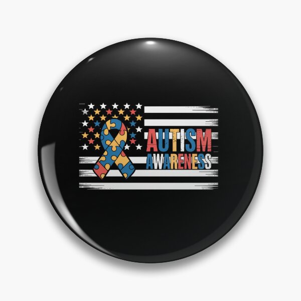 Item preview, Autism Awareness Vintage USA Flag Support Men Women designed and sold by Moxizz.