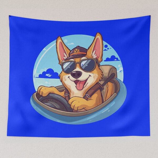 Item preview, Dog at Work — Funny Dog Doing Human Jobs designed and sold by Malfinio.
