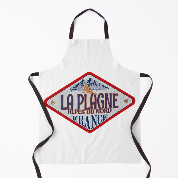 Item preview, La Plagne, Alpes du Nord, France, Vintage skiing badge design designed and sold by Wanderful-roads.