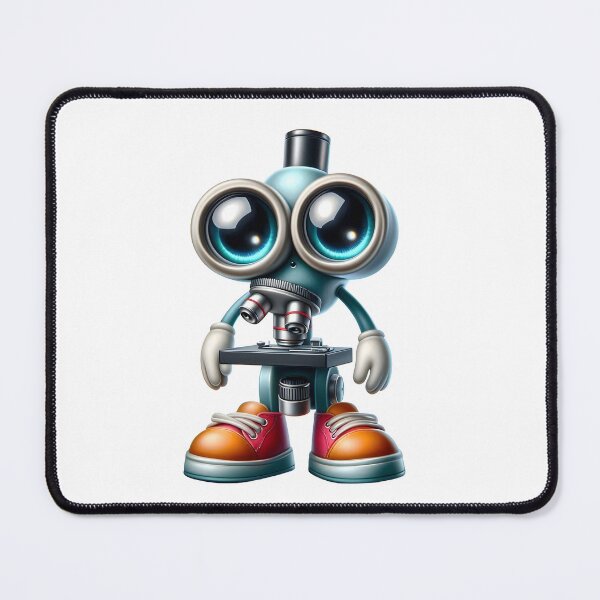 Item preview, Cute Microscope Mascot Science Laboratory Character designed and sold by LunaPixelStudio.