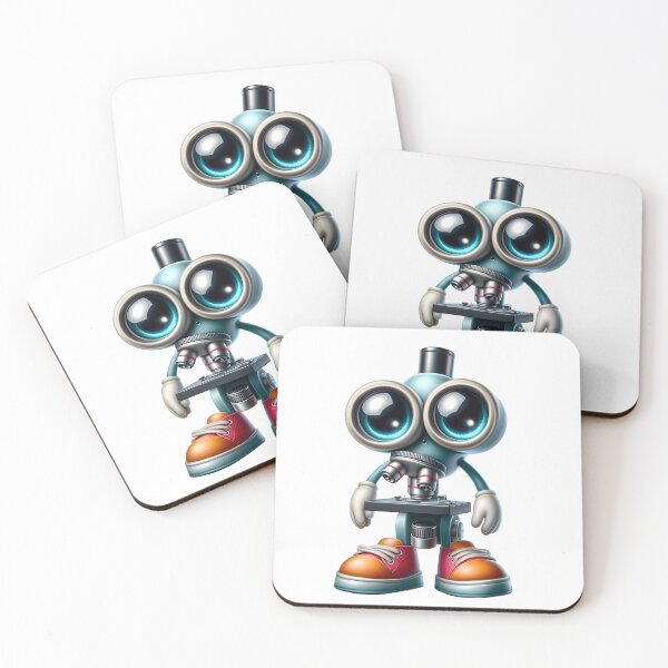 Item preview, Cute Microscope Mascot Science Laboratory Character designed and sold by LunaPixelStudio.