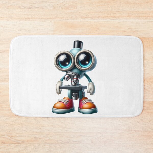 Item preview, Cute Microscope Mascot Science Laboratory Character designed and sold by LunaPixelStudio.