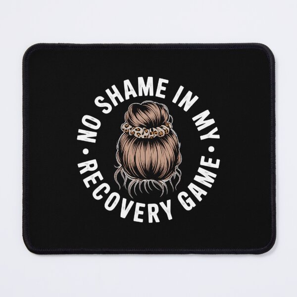 Item preview, No Shame In My Recovery Game Girl Messy Bun Sobriety AA NA designed and sold by IdunayaStore.