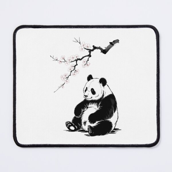 Item preview, Japanese Panda Sakura Cherry Blossoms Sumi-e Aesthetic designed and sold by IdunayaStore.