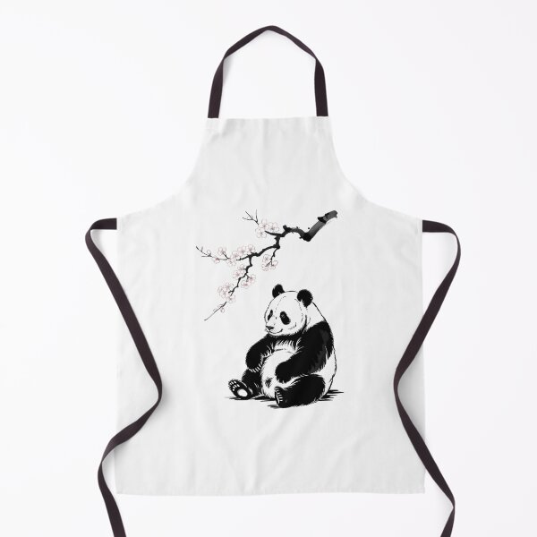 Item preview, Japanese Panda Sakura Cherry Blossoms Sumi-e Aesthetic designed and sold by IdunayaStore.
