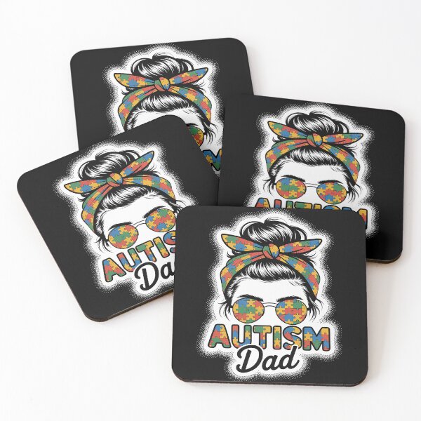 Item preview, Autism Dad Life Messy Bun Bleached Mothers Day Autism Mom designed and sold by Moxizz.