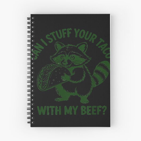 Item preview, Can I Stuff Your Taco with My Beef Vintage Funny Raccoon designed and sold by tkhrbika.