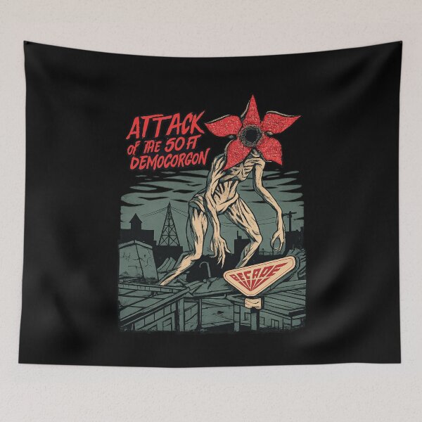 Item preview, Retro 80s Sci-Fi Horror — Neon Mystery Dimension Art designed and sold by flowerpower999.