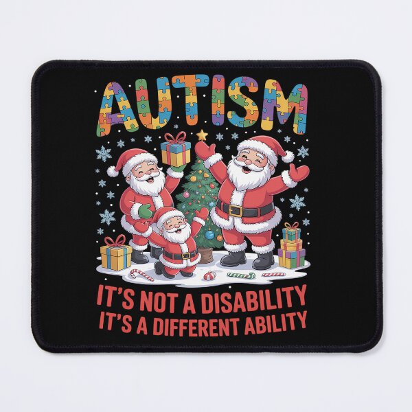 Item preview, Autism It's Not A Disability Dabbing Santa Christmas Autism designed and sold by Moxizz.