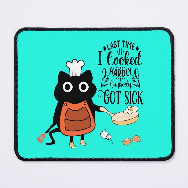 Item preview, Last Time I Cooked… Kitchen Chaos Cat Illustration designed and sold by TheBeeKindSpace.