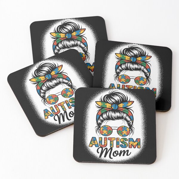 Item preview, Autism Mom Life Messy Bun Bleached Mothers Day Autism Mom designed and sold by Moxizz.