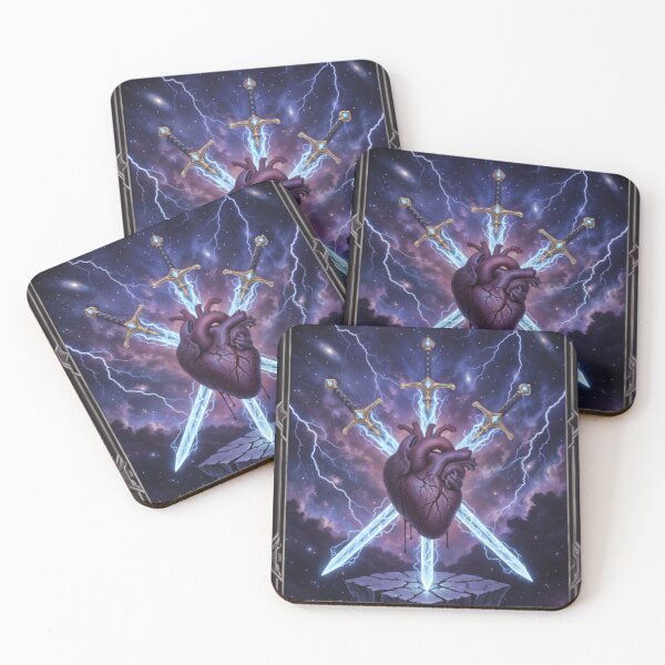 Item preview, Three of Swords - Cosmic Tarot Edition designed and sold by KYOFRAME.