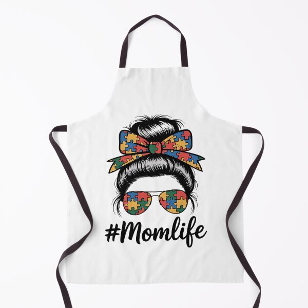 Item preview, Autism Mom Life Puzzle Messy Bun Autism Awareness Month designed and sold by Moxizz.