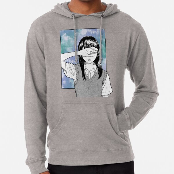 LONELY GIRL SAD JAPANESE ANIME AESTHETIC Lightweight Hoodie for Sale by PoserBoy Redbubble