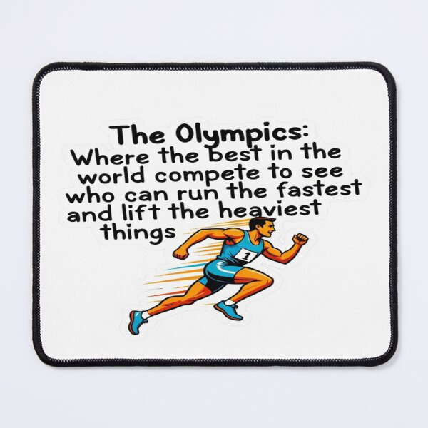 Item preview, The Olympics: Where the Best Compete – Funny Olympic Runner T-Shirt & Sticker Design designed and sold by Sushikidsntod.