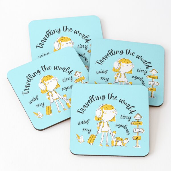 Item preview, Travelling the World with My Tiny Explorer Cat designed and sold by TheBeeKindSpace.