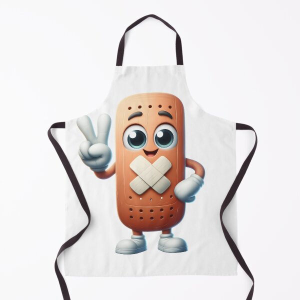 Item preview, Cute Healing Bandage Mascot Peace Sign designed and sold by LunaPixelStudio.