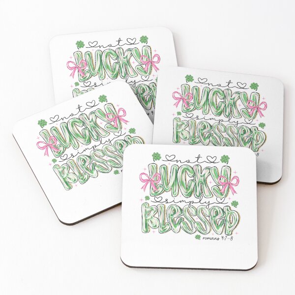 Item preview, Not Lucky Simply Blessed Romans 4:7-8 designed and sold by Nicobondar.