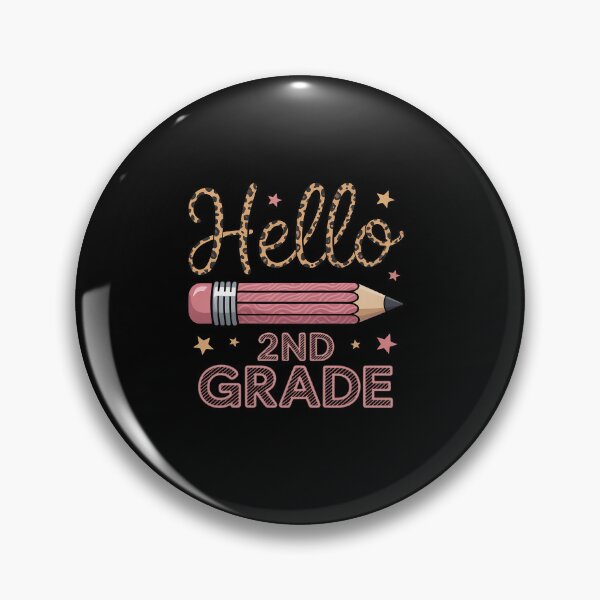 Item preview, Back to School Hello Second 2nd Grade Leopard Pencil Girl designed and sold by Moxizz.