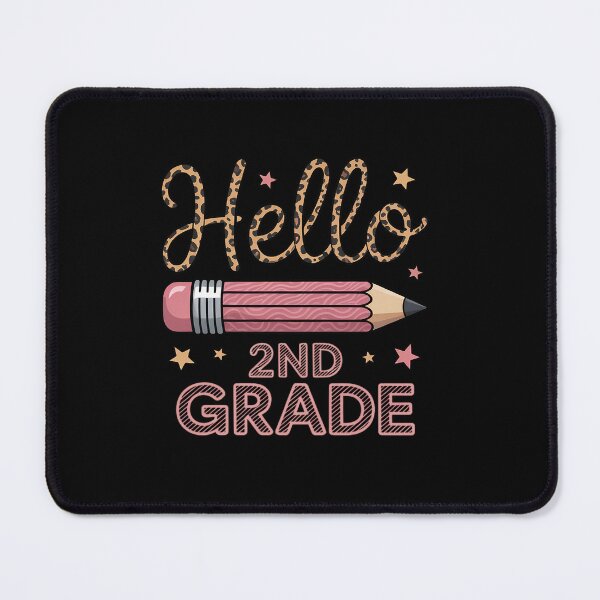 Item preview, Back to School Hello Second 2nd Grade Leopard Pencil Girl designed and sold by Moxizz.