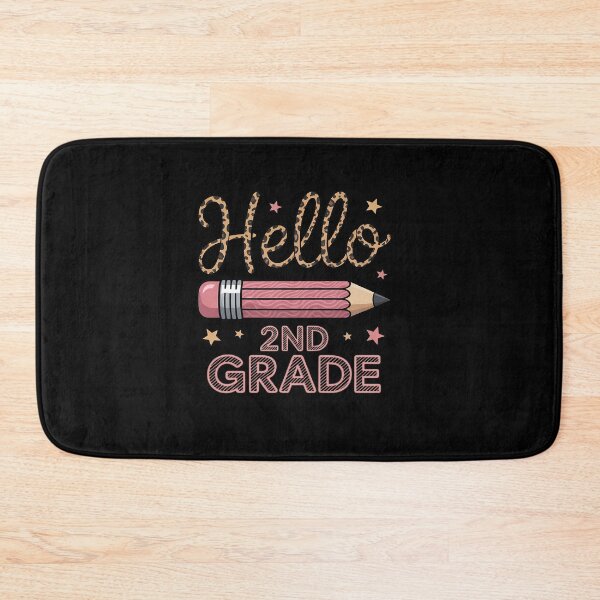 Item preview, Back to School Hello Second 2nd Grade Leopard Pencil Girl designed and sold by Moxizz.