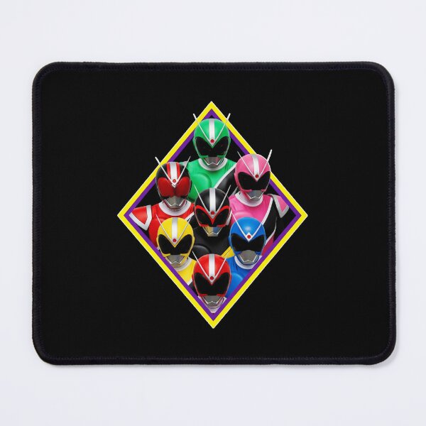 Item preview, Group Of Colorful Power Rangers In A Diamond Shape Pose Cool And Retro Vibes Awesome designed and sold by Eboniggins.