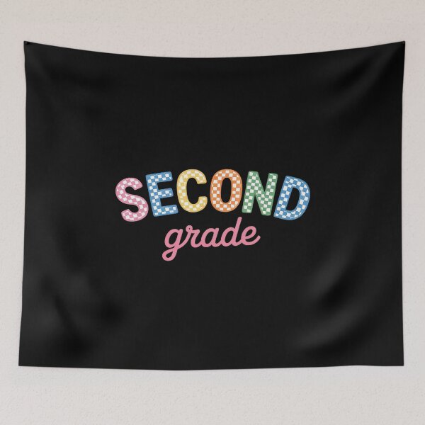 Item preview, Back to School Neon Checkered Second Grade, Colorful Teacher designed and sold by Moxizz.