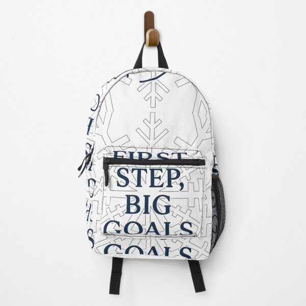 Item preview, Minimalist Career Quote Typography – “First Step, Big Goals” Motivational Design designed and sold by mbmstores.
