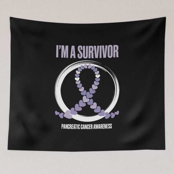Item preview, Im A Survivor Purple Ribbon Pancreatic Cancer Awareness designed and sold by IdunayaStore.