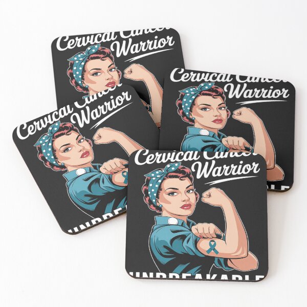 Item preview, Cervical Cancer Warrior Unbreakable Awareness designed and sold by tkhrbika.