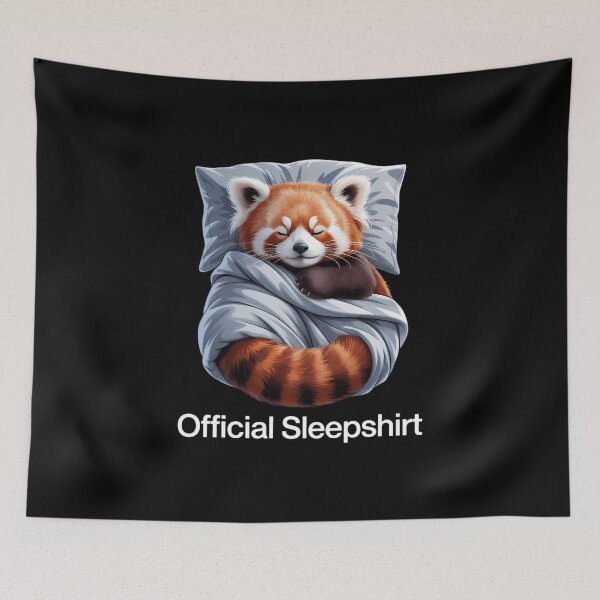 Item preview, Official Sleepshirt Sleeping Red Panda Animal Lovers  designed and sold by FaithAbbott.