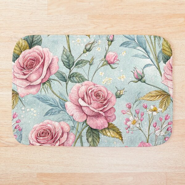 Item preview, Vintage Rose Garden: Soft Pink Watercolor Floral Pattern | Romantic & Elegant Art Print designed and sold by CHRONIN.