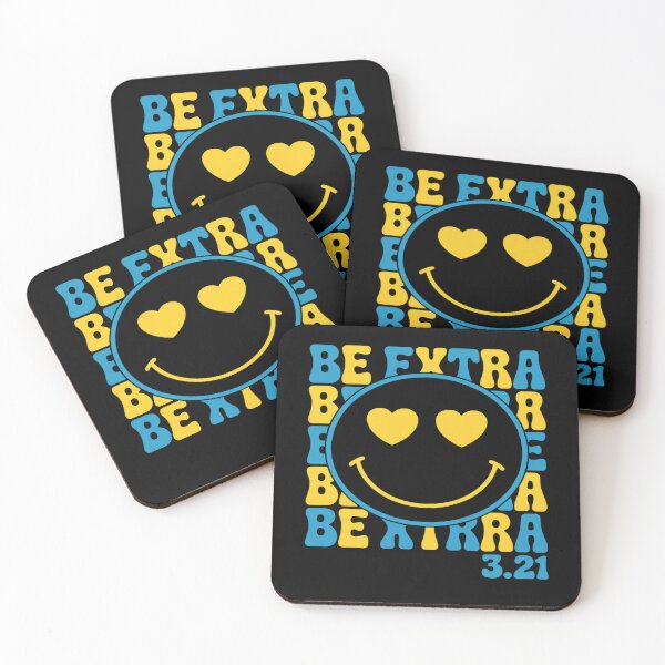 Item preview, Be Extra World Down Syndrome Day Awareness Smile Face Heart designed and sold by Moxizz.