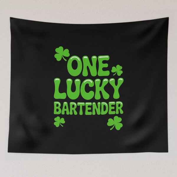 Item preview, One Lucky Bartender St Patricks Day Shamrock designed and sold by FaithAbbott.