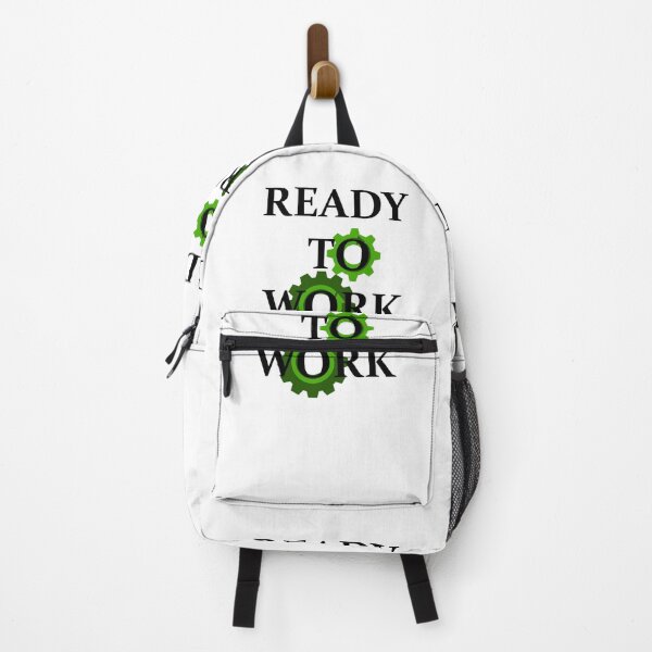 Item preview, Ready to Work – Minimalist Motivational with Gear designed and sold by mbmstores.