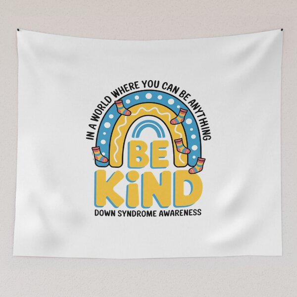 Item preview, Be Kind Rainbow World Down Syndrome Awareness designed and sold by Moxizz.