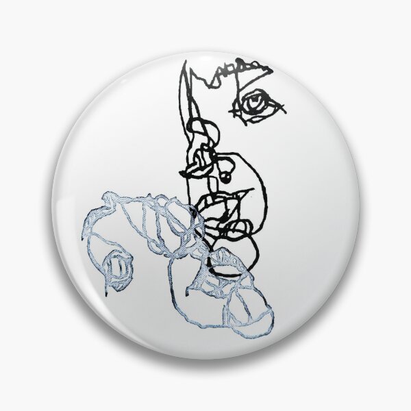 Item preview, Black and white two face portrait designed and sold by kaezonicus.