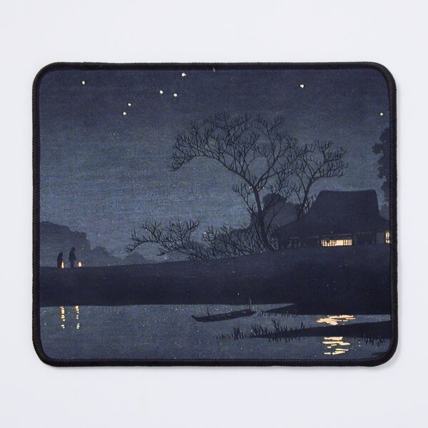 Item preview, Starry Night in a Rural Village - Hiroaki Takahashi Vintage Print designed and sold by Open Canvas.