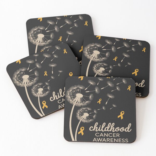 Item preview, Childhood Cancer Awareness Dandelion Flower Gold Ribbon designed and sold by tkhrbika.
