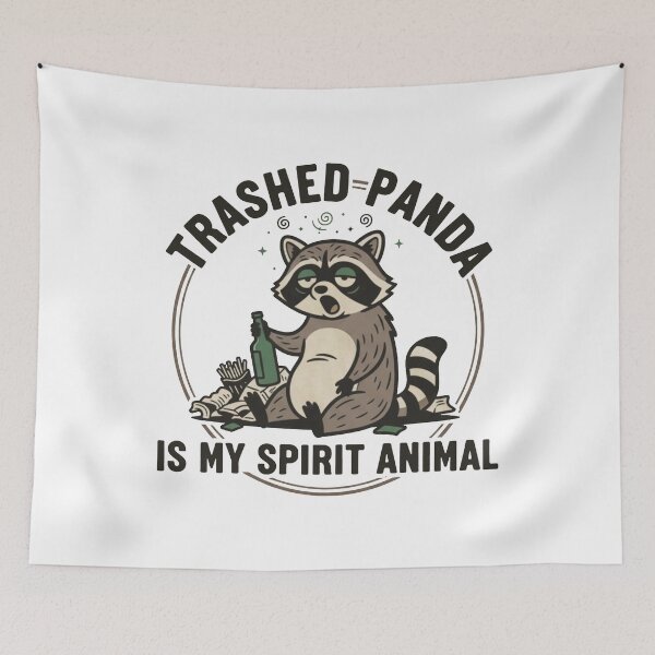 Item preview, Trashed Panda Funny Raccoon Graphic Drunk Raccoon Meme  designed and sold by gustavbellocci.