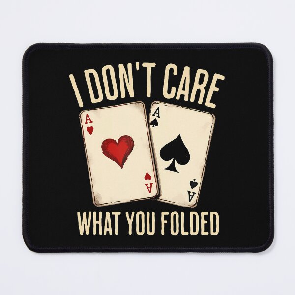 Item preview, Nl Hold'Em, I Don't Care, Poker Night, Card Games, Vintage Style, Retro Design, Classic Poker, Folded, Hold'Em, Gambling, Casino designed and sold by huftyfnruppe.