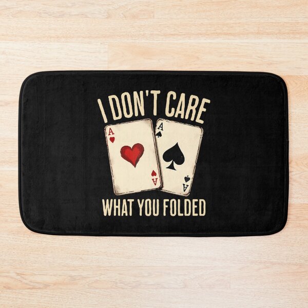 Item preview, Nl Hold'Em, I Don't Care, Poker Night, Card Games, Vintage Style, Retro Design, Classic Poker, Folded, Hold'Em, Gambling, Casino designed and sold by huftyfnruppe.