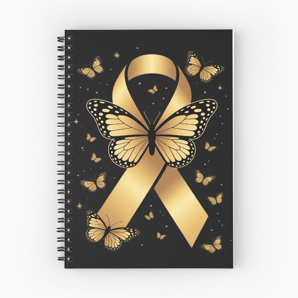 Item preview, Childhood Cancer Awareness Gold Ribbon Butterfly Fighter designed and sold by tkhrbika.