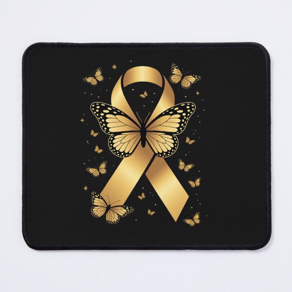 Item preview, Childhood Cancer Awareness Gold Ribbon Butterfly Fighter designed and sold by tkhrbika.
