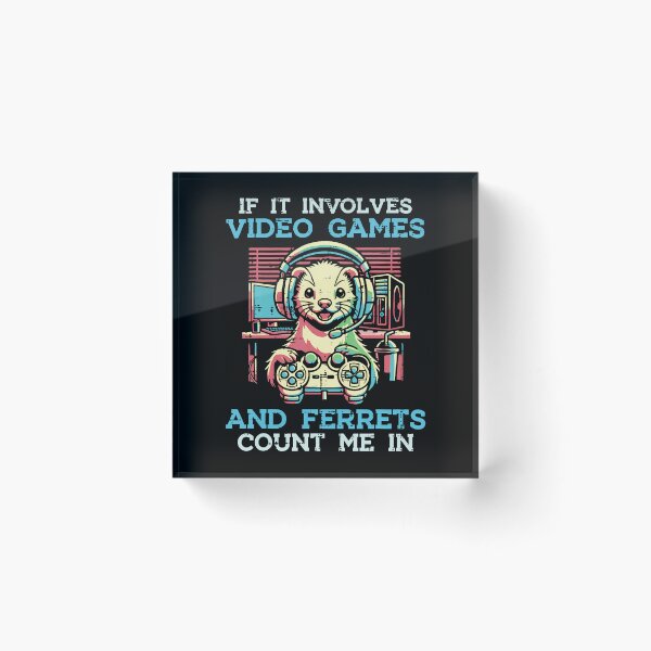 Item preview, Gaming If Involves Video Games Ferrets Gamer Boys Men designed and sold by vaharisanic.