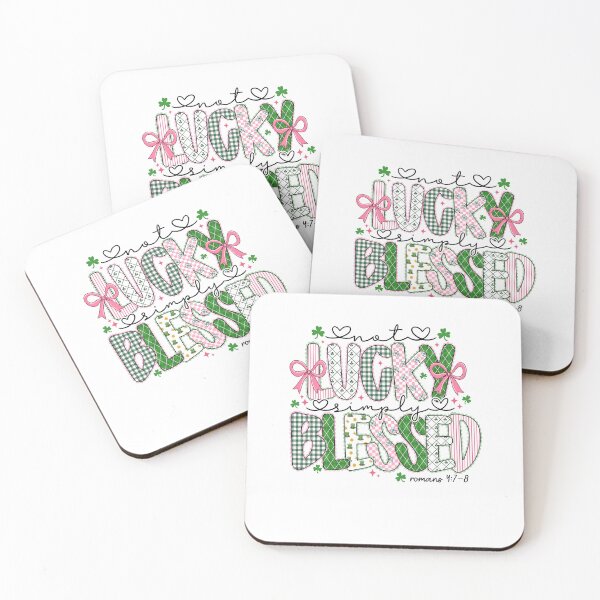 Item preview, Not Lucky Simply Blessed Romans 4:7-8 designed and sold by Nicobondar.