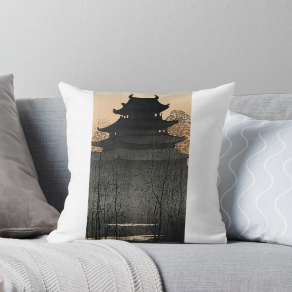 Item preview, Hirosaki Castle Silhouette - Hiroaki Takahashi Vintage Print designed and sold by Open Canvas.