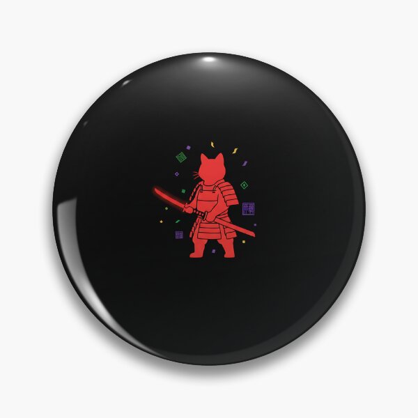 Item preview, Samurai Cat Mardi Gras – Minimal Japanese Festival Cat Art  designed and sold by yaginoie.