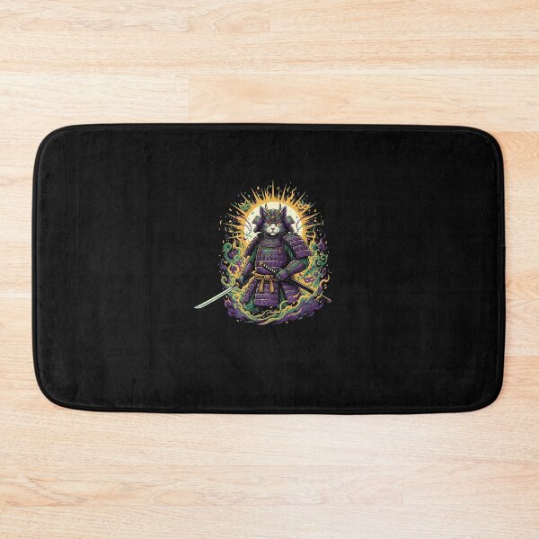 Item preview, Samurai Cat Mardi Gras Japanese Warrior Festival Art designed and sold by yaginoie.